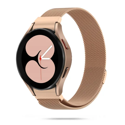 METALOWA BRANSOLETKA MILANESE SAMSUNG GALAXY WATCH 4 / 5 / CLASSIC / 5 PRO / 6 / 6 CLASSIC / 7 RÓŻOWE ZŁOTO