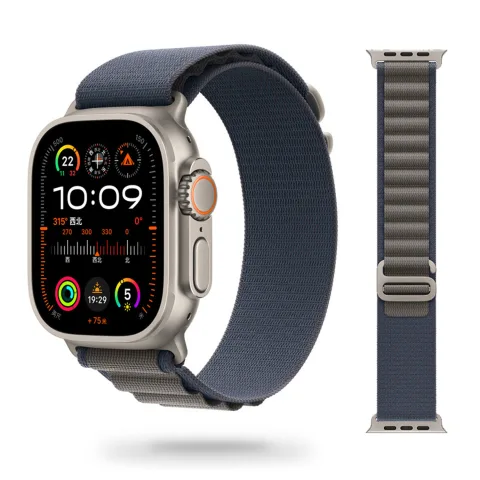 MATERIAŁOWY PASEK APPLE WATCH ( 38 / 40 / 41 / 42 MM ) NAVY