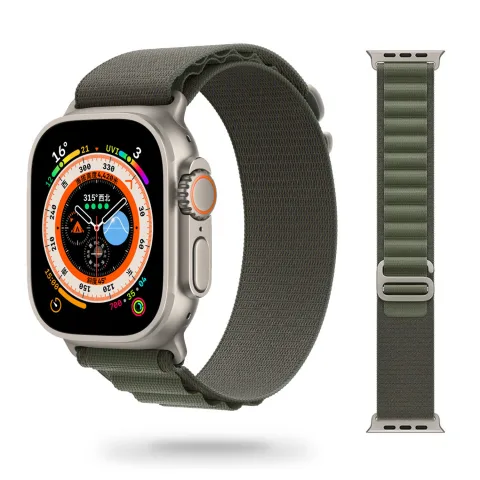 MATERIAŁOWY PASEK APPLE WATCH ( 42 / 44 / 45 / 46 / 49 MM ) KHAKI