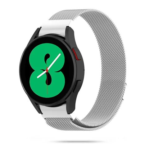 METALOWA BRANSOLETKA MILANESE SAMSUNG GALAXY WATCH 4 / 5 / CLASSIC / 5 PRO / 6 / 6 CLASSIC / 7 SREBRNA