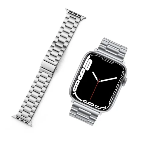 STALOWA BRANSOLETA APPLE WATCH 42/44/45/46/49MM SREBRNA