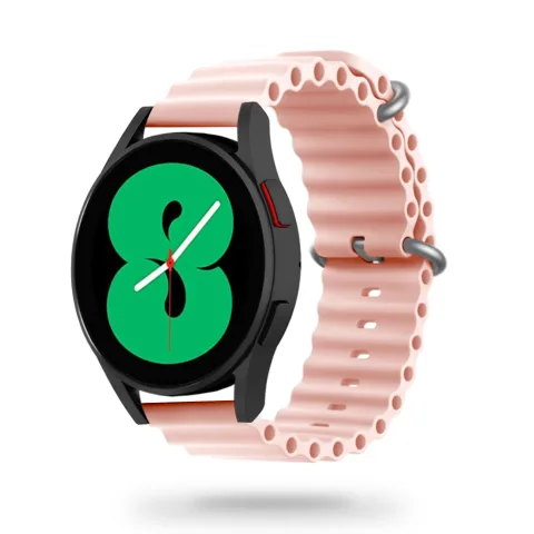 GUMOWA OPASKA GALAXY WATCH 4 / 5 / CLASSIC / 5 PRO / 6 / 6 CLASSIC / 7 JASNY RÓŻ