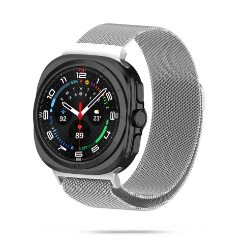 METALOWA BRANSOLETKA MILANESE SAMSUNG GALAXY WATCH ULTRA 2024 SREBRNA