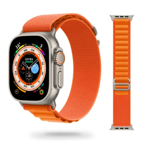 MATERIAŁOWY PASEK APPLE WATCH ( 38 / 40 / 41 / 42 MM) POMARAŃCZOWY