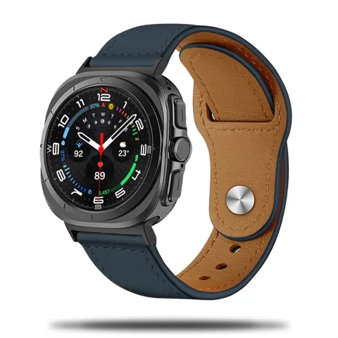 SKÓRZANA BRANSOLETA SAMSUNG GALAXY WATCH ULTRA NIEBIESKA