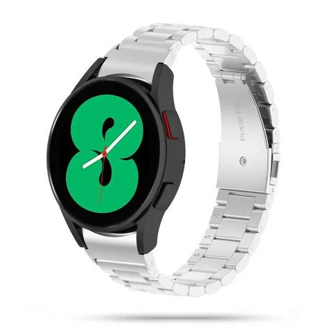 STALOWA BRANSOLETA GALAXY WATCH 4 / 5 / 5 PRO SREBRNA