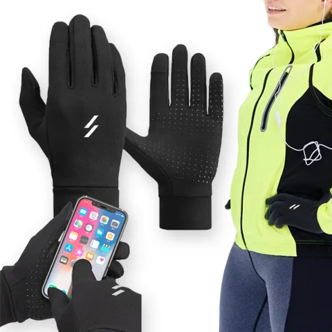 RĘKAWICZKI SPORTOWE DOTYKOWE ZIMOWE MĘSKIE / DAMSKIE DO TELEFONU L/XL