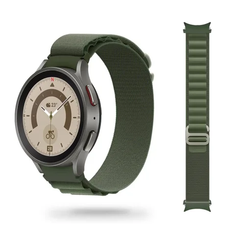 MATERIAŁOWA OPASKA GALAXY WATCH 4 / 5 / CLASSIC / 5 PRO / 6 / 6 CLASSIC / 7 ZIELONA