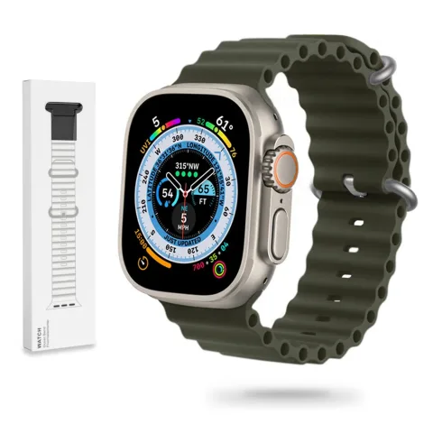 GUMOWA OPASKA APPLE WATCH (38 / 40 / 41 / 42 MM) LEŚNA ZIELEŃ