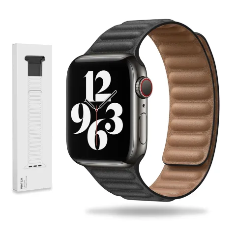 MAGNETYCZNA BRANSOLETA DO APPLE WATCH ( 38 / 40 / 41 / 42 MM ) CZARNY