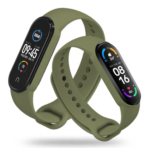 GUMOWA OPASKA XIAOMI MI BAND 5 / 6 / 6 NFC / 7 / 7 NFC ZIELONY
