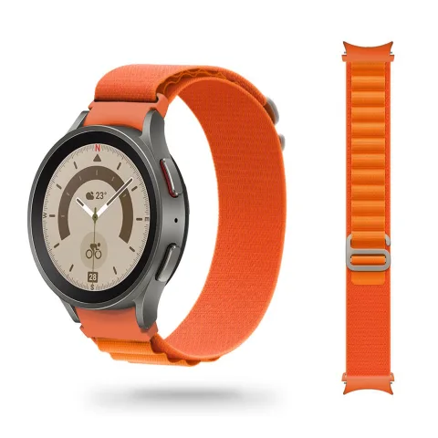 MATERIAŁOWA OPASKA GALAXY WATCH 4 / 5 / CLASSIC / 5 PRO / 6 / 6 CLASSIC / 7 POMARAŃCZOWA