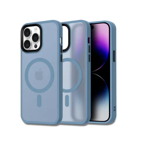 ETUI OBUDOWA MAGSAFE IPHONE 14 PRO NIEBIESKIE
