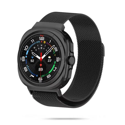 METALOWA BRANSOLETKA MILANESE SAMSUNG GALAXY WATCH ULTRA 2024 CZARNA