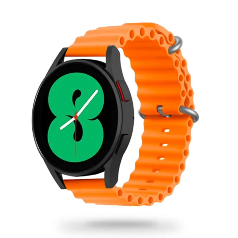 GUMOWA OPASKA GALAXY WATCH 4 / 5 / CLASSIC / 5 PRO / 6 / 6 CLASSIC / 7 POMARAŃCZOWA