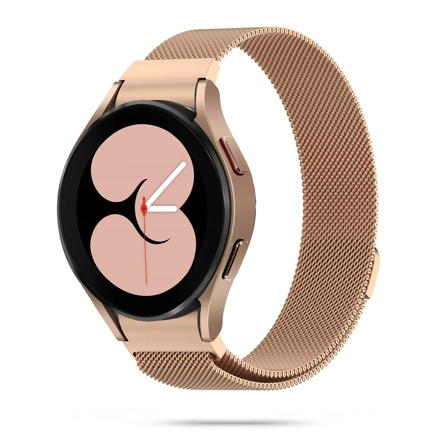 METALOWA BRANSOLETKA MILANESE SAMSUNG GALAXY WATCH 4 / 5 / CLASSIC / 5 PRO / 6 / 6 CLASSIC / 7 RÓŻOWE ZŁOTO
