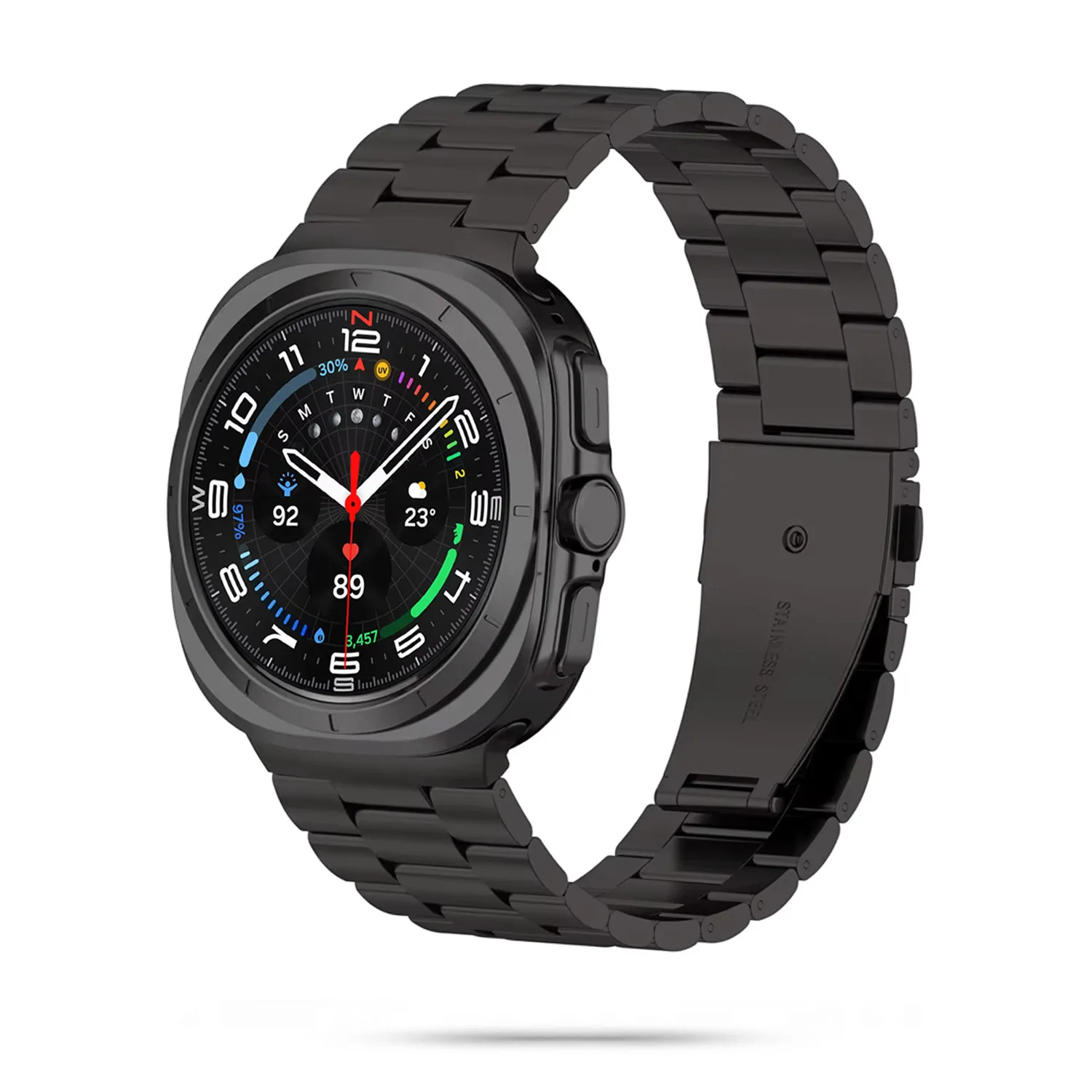 STALOWA BRANSOLETA GALAXY WATCH ULTRA 2024 CZARNA