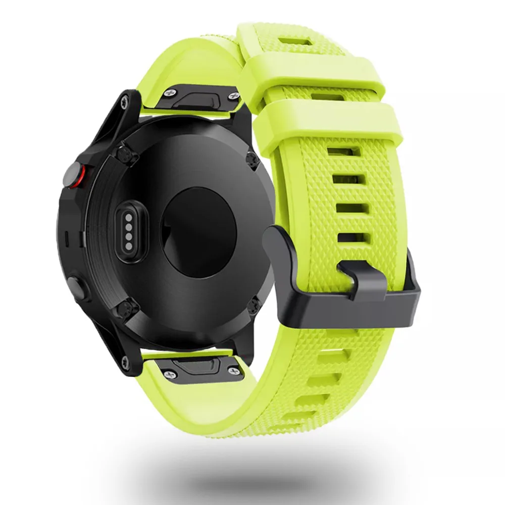 GUMOWY PASEK DO GARMIN FENIX 5 / 6 / 6 PRO / 7 ZIELONY