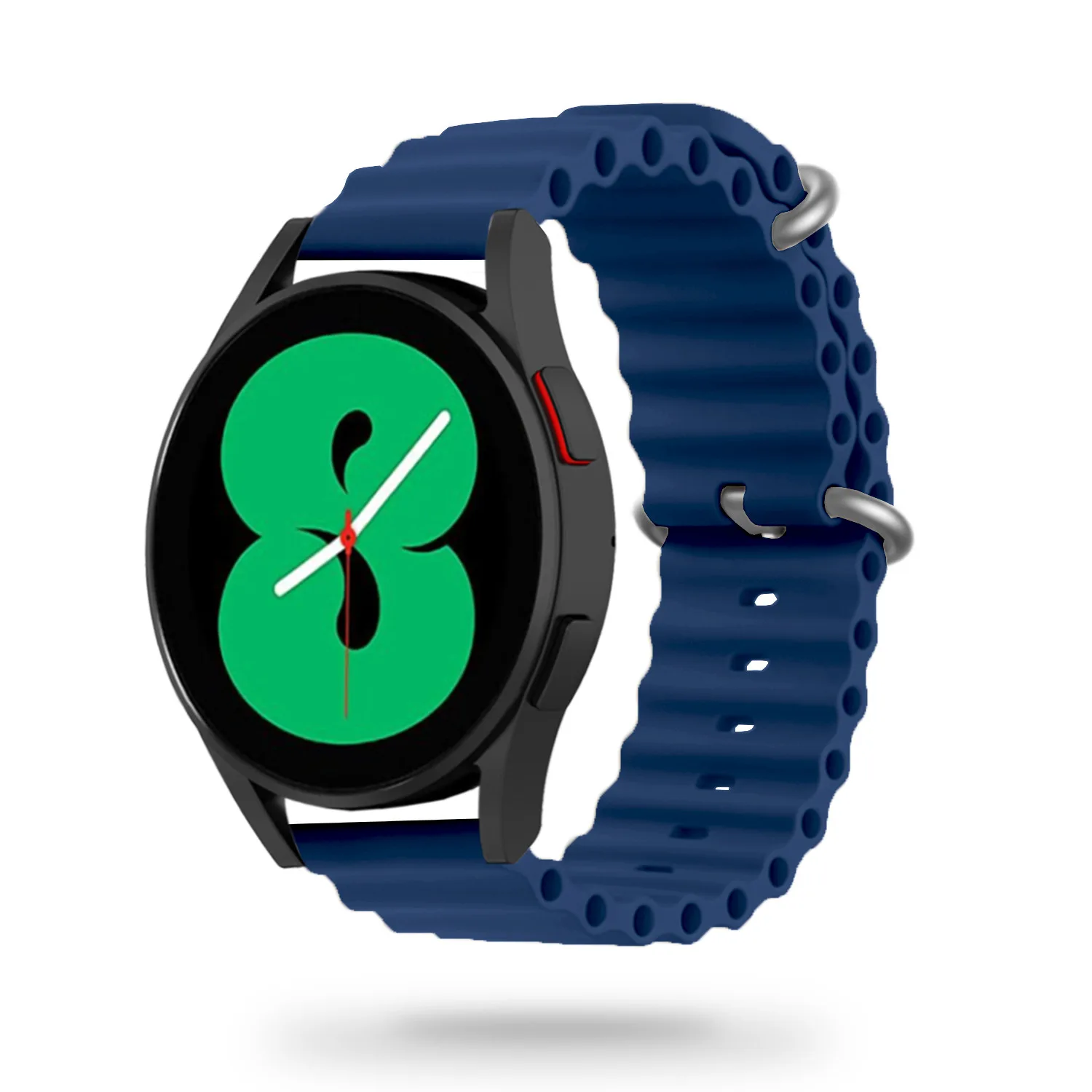 GUMOWA OPASKA GALAXY WATCH 4 / 5 / CLASSIC / 5 PRO / 6 / 6 CLASSIC / 7 NIEBIESKI