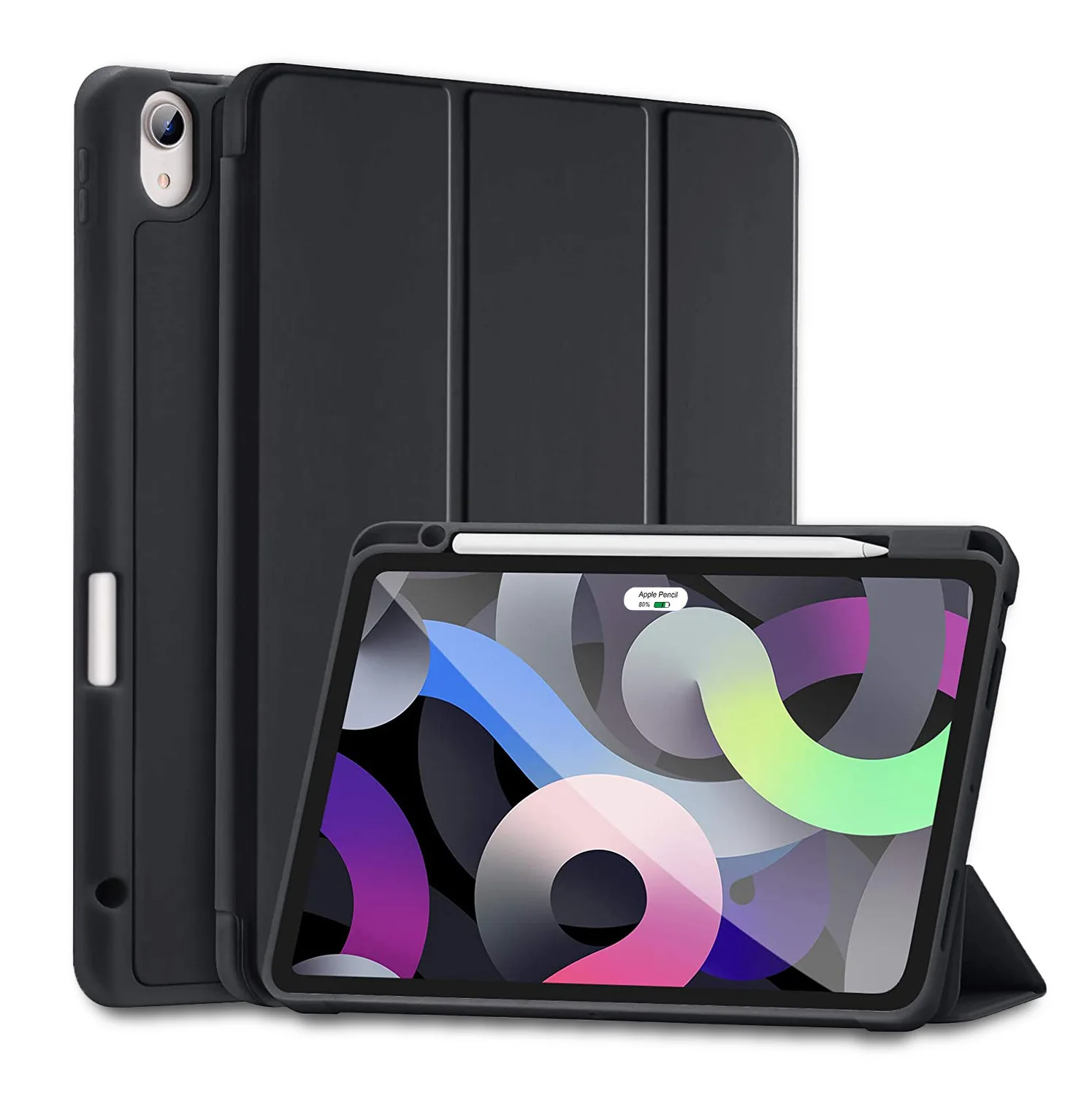 ETUI OBUDOWA Z MIEJSCEM NA RYSIK IPAD AIR 4 2020 / AIR 5 2022 BLACK