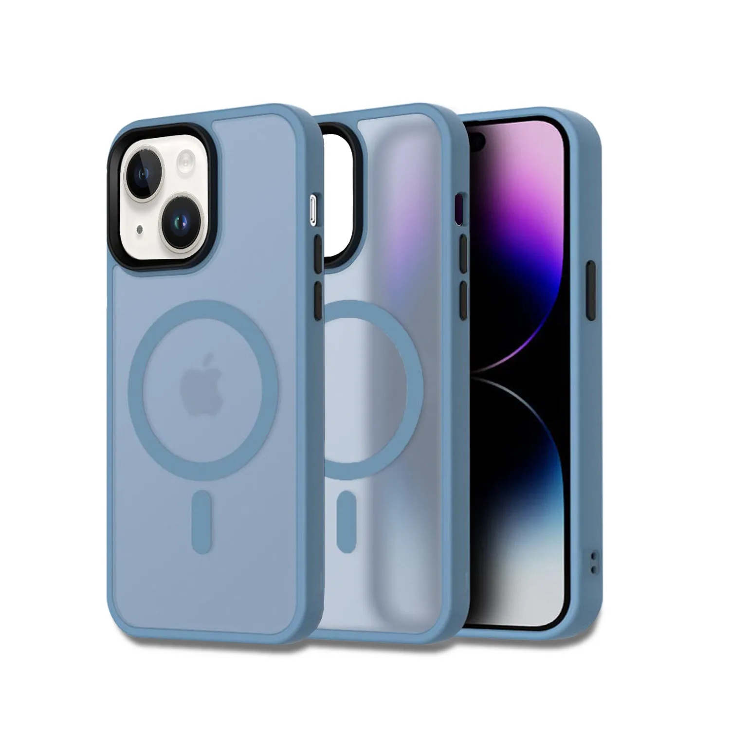 ETUI OBUDOWA MAGSAFE IPHONE 15 NIEBIESKIE