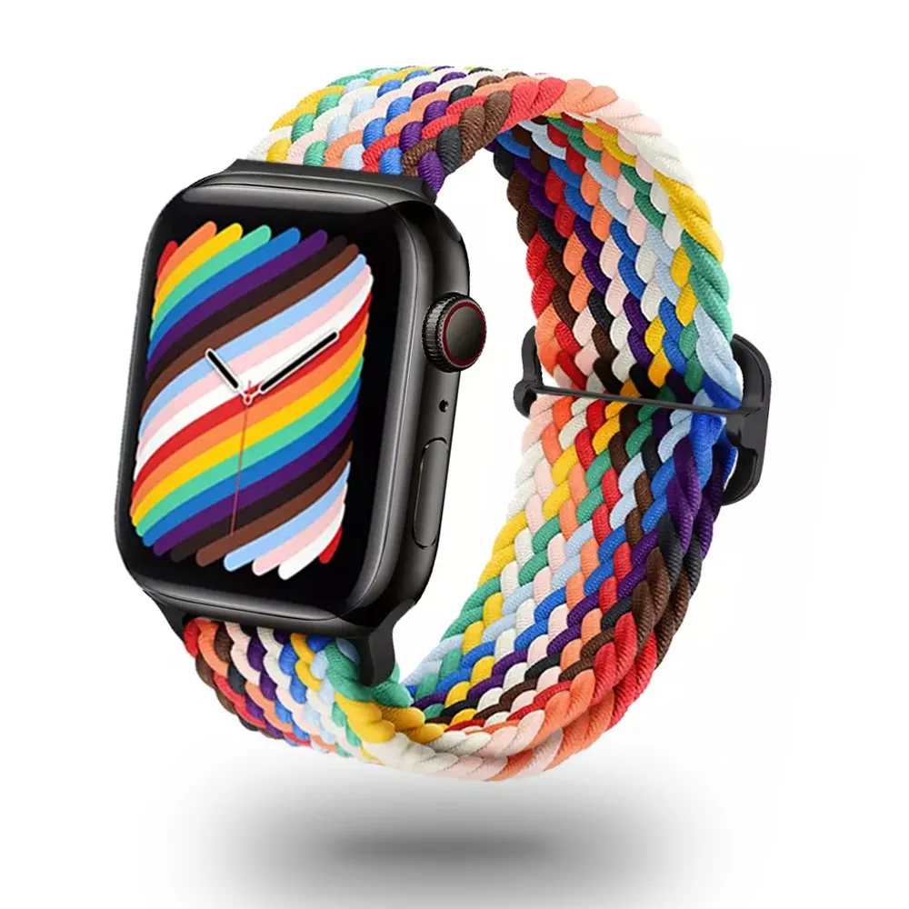 WYMIENNA PLECIONA OPASKA APPLE WATCH ( 38 / 40 / 41 MM ) RAINBOW