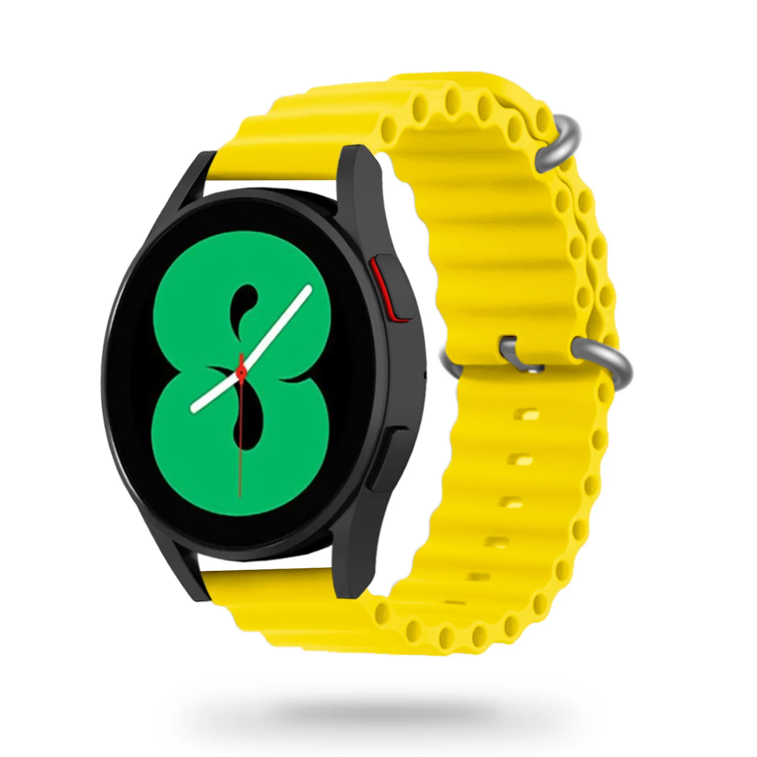 GUMOWA OPASKA GALAXY WATCH 4 / 5 / CLASSIC / 5 PRO / 6 / 6 CLASSIC / 7 ZÓŁTY