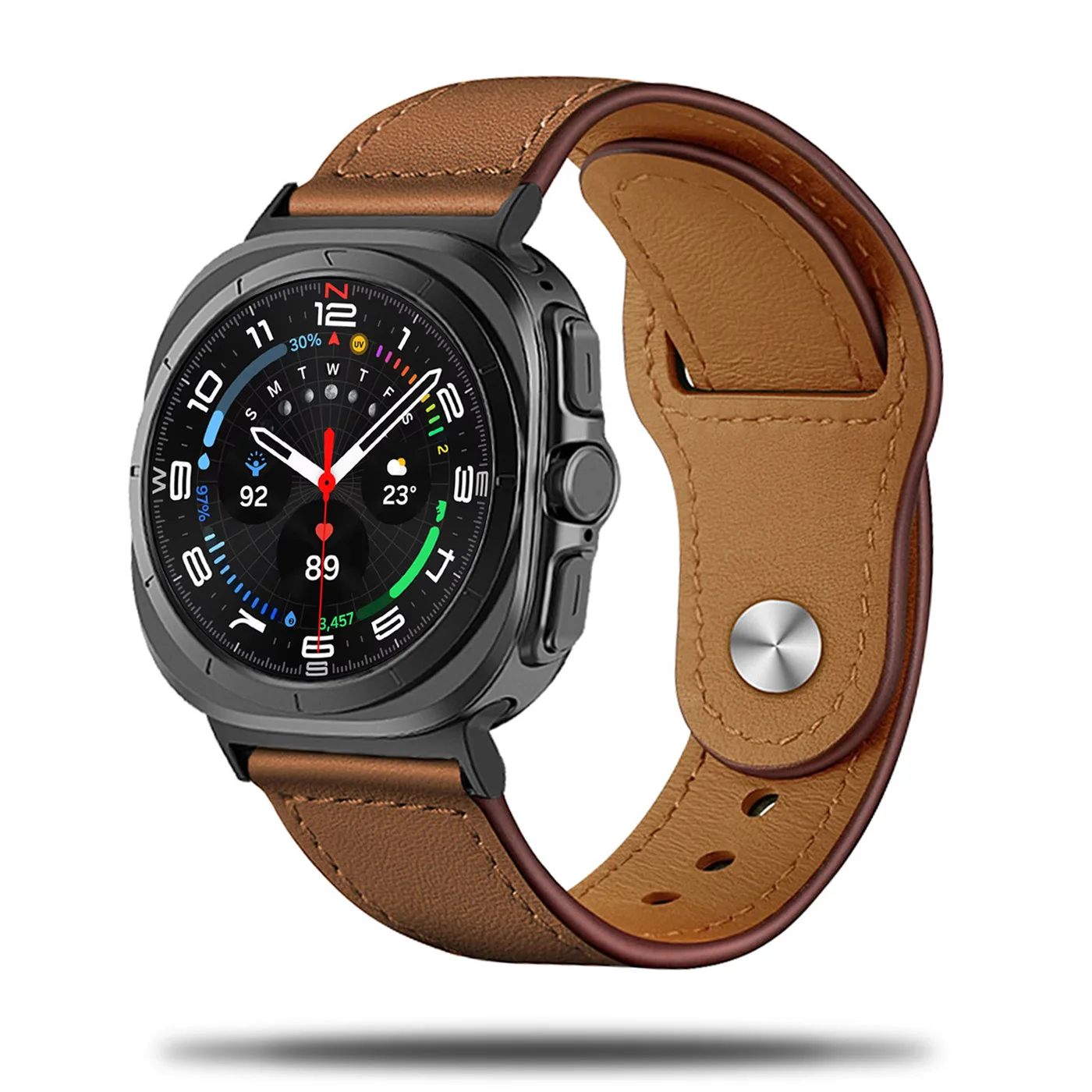 SKÓRZANA BRANSOLETA SAMSUNG GALAXY WATCH ULTRA JASNY BRĄZ