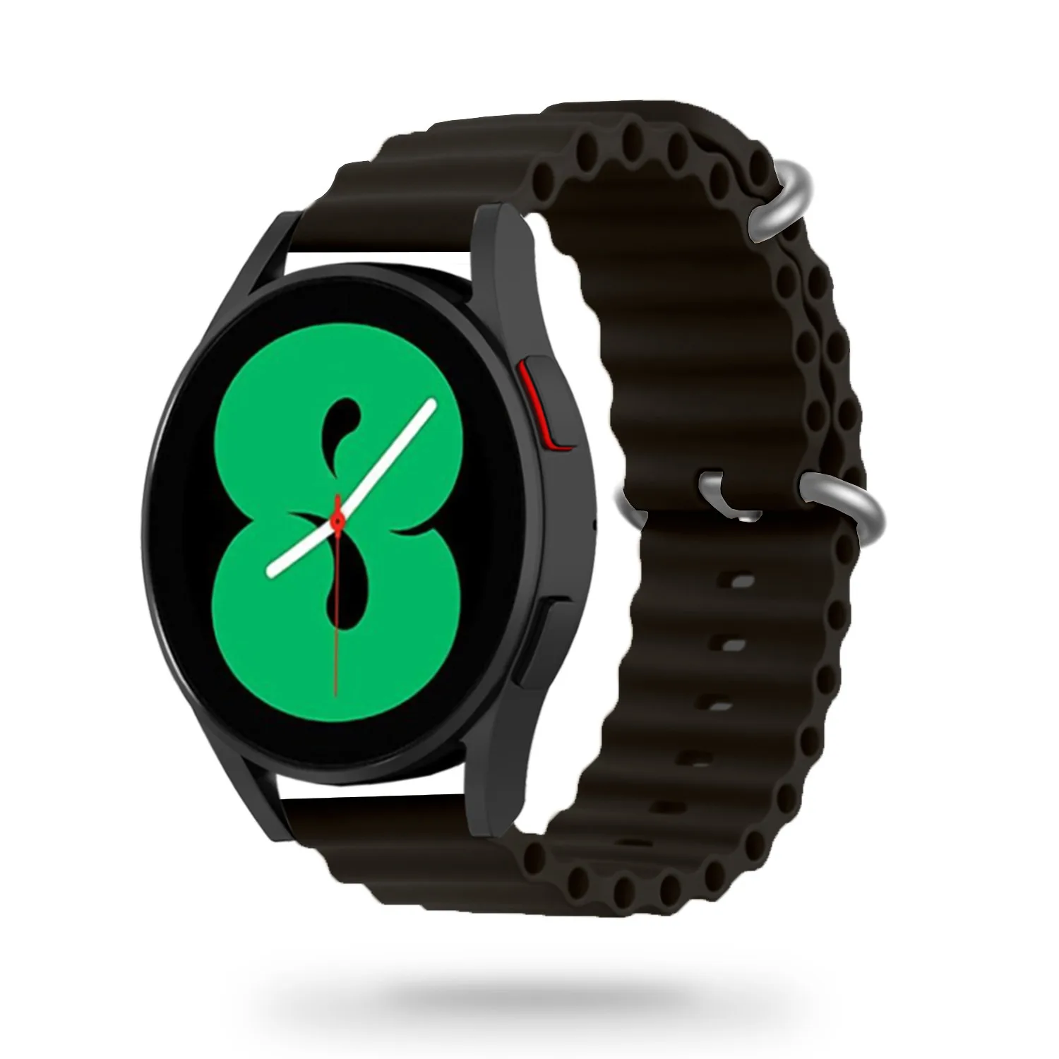 GUMOWA OPASKA GALAXY WATCH 4 / 5 / CLASSIC / 5 PRO / 6 / 6 CLASSIC / 7 CZARNA