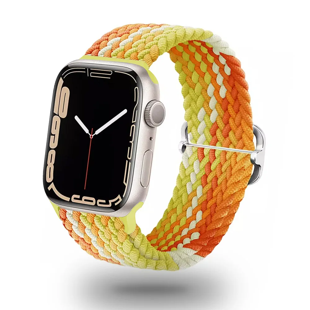 WYMIENNA PLECIONA OPASKA APPLE WATCH ( 38 / 40 / 41 MM ) ŻÓŁTA
